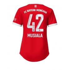 Bayern Munich Jamal Musiala #42 Hjemmedrakt Kvinner 2022-23 Kortermet